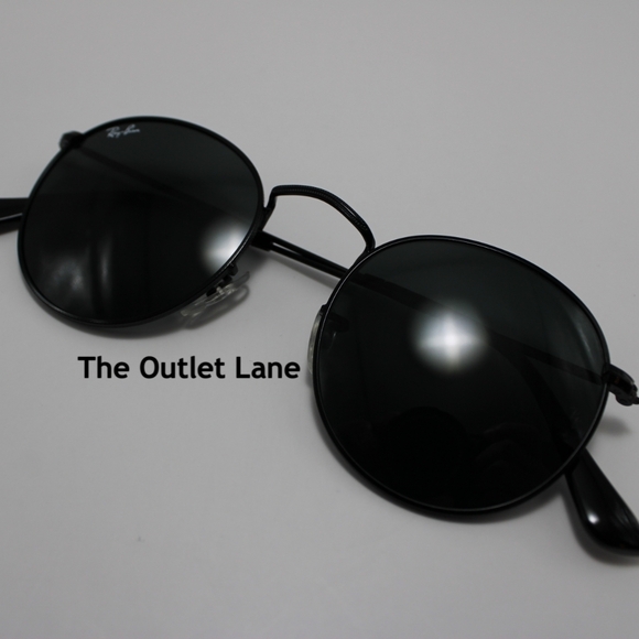 Model Display RayBan Round Metal All Black RB3447 - Picture 6 of 16